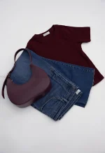 شلوار جین دمپا کات ابی وسط feller