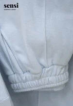 ست دورس شلوار پایین سفید داخل کرکی