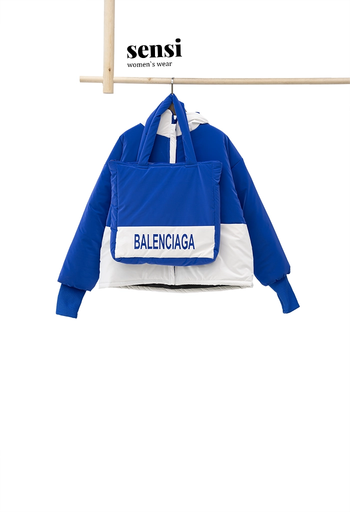 کاپشن کوتاه پشم شیشه آستر دار سیلیکونی Balenciaga