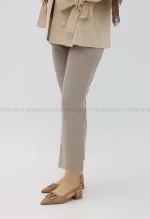 شلوار راسته 4پیله جیب نما دکمه مخفی مازراتی