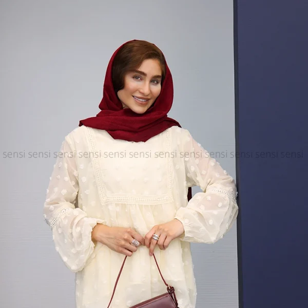 شومیز جلو بسته شکوفه درشت