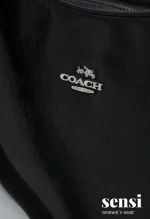 کیف نیم دایره coachچرم مشکی