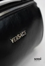 کیف چرم صندوقی versace مشکی