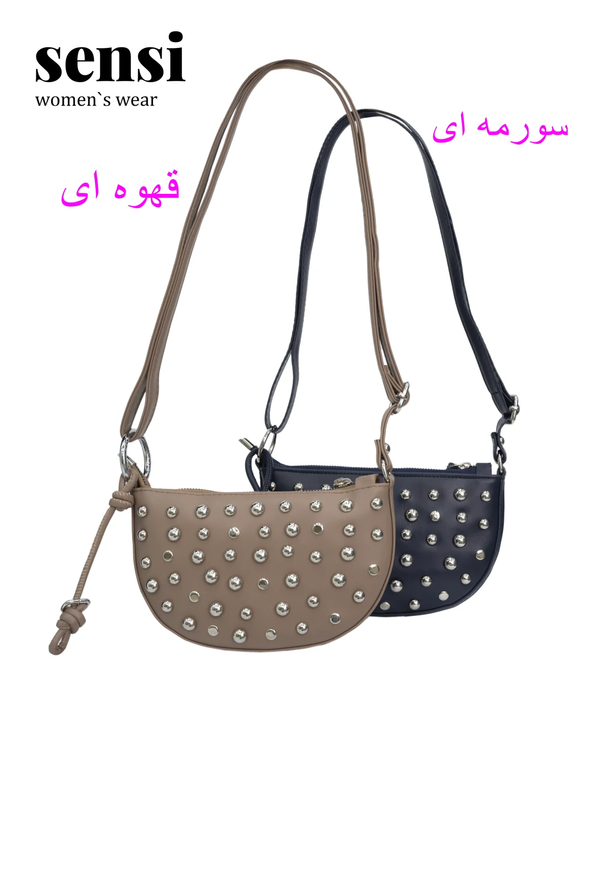 کیف چرم ساچمه پرچی زارا