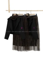 ست سه تیکه کت و دامن وشال کد1002078