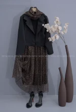 ست سه تیکه کت و دامن وشال کد1002078