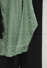 شومیز ساتن برگی کد1002122