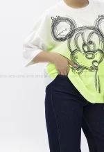تیشرت باکسی میکی کد1002589