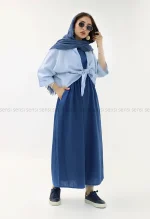 سارافون لینن یقه خشتی