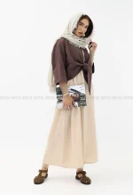 سارافون لینن یقه خشتی