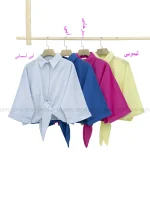 شومیز باکسی جلو گره کد1002555