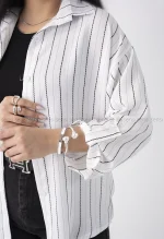 شومیز راه راه طنابی کد1002540