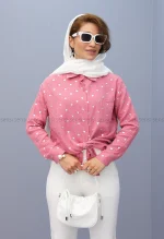 شومیز قلبی چاپی