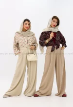 شومیز نخی طرح دار