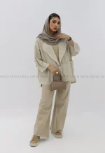 کت لینن کیمونو