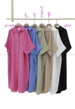 مانتو بلندجلو دکمه کد1002760