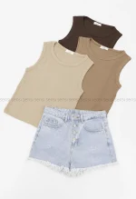 تاپ بلند حلقه ای کد1002695