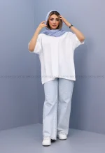 تیشرت لانگ باکسی کد1002806