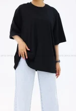 تیشرت لانگ باکسی کد1002806