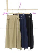 دامن دکمه نما لینن کد1002586