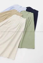 دامن لینن پیله کد1002606