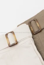 دامن لینن کمر بندی کد1002595