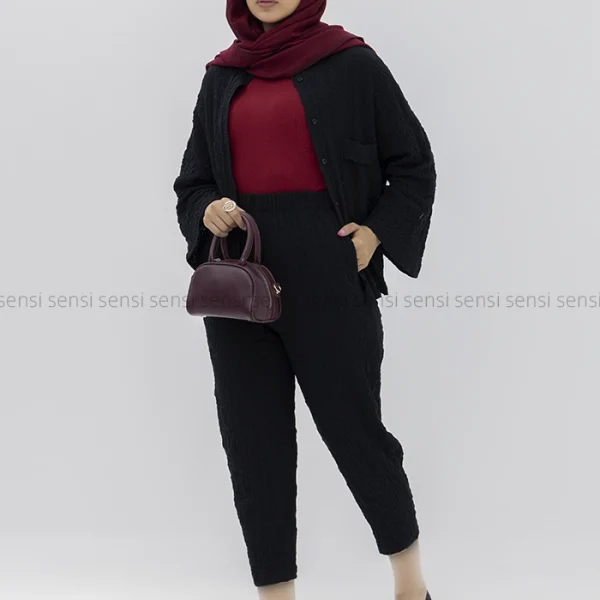 ست شومیز شلوار چروک کد1002622
