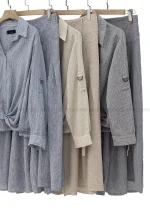 ست شومیزشلوار جلوگره ای کد1002722