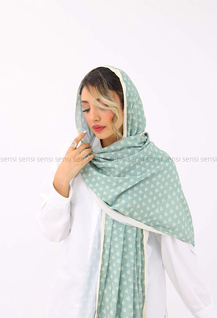 شال طرح دار پلیسه