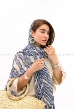 شال نخی طرح دارکد1002618