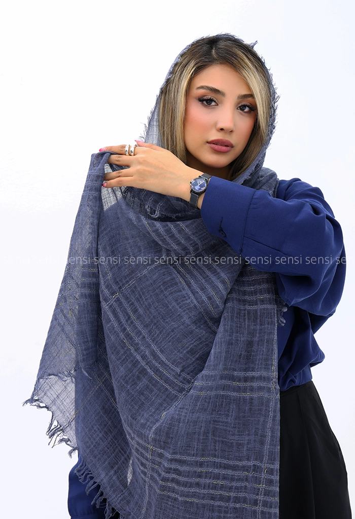 شال کنفی آبرنگی لمه دارکد1002726