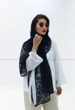 شال گیپور سورمه ای کد1002609
