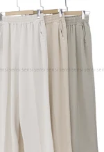 شلوار بگ سیلک کمر کش کد1002596