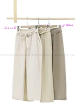 شلوار راسته لینن کد1002640