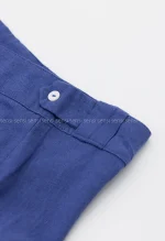 شلوار بگ لینن خارجی ابی کد1002646