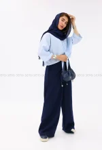 شلوار لینن زارا بگ