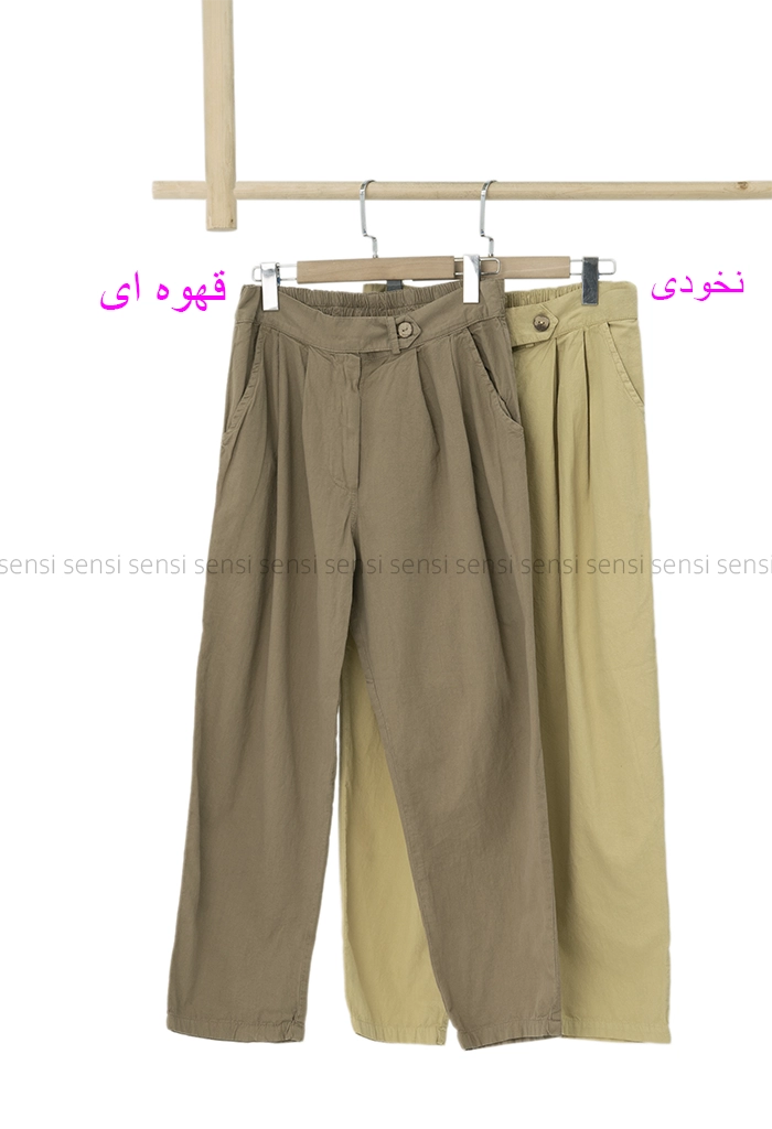 شلوار لینن مام کد1002641