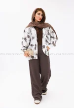 شومیز ترک آبرنگی کد1002844