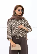 شومیز جلو گره ای کد1002582
