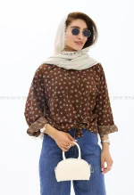 شومیز جلو گره ای کد1002582