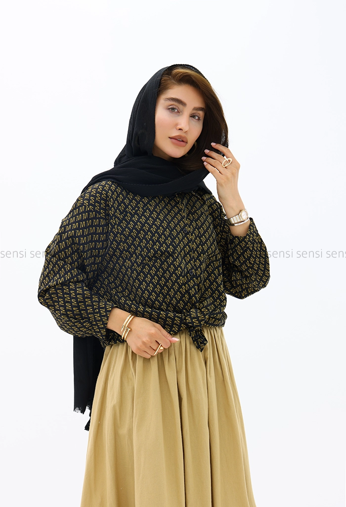 شومیز جلو گره ای کد1002582