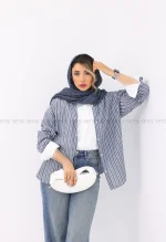 شومیز راه راه لینن