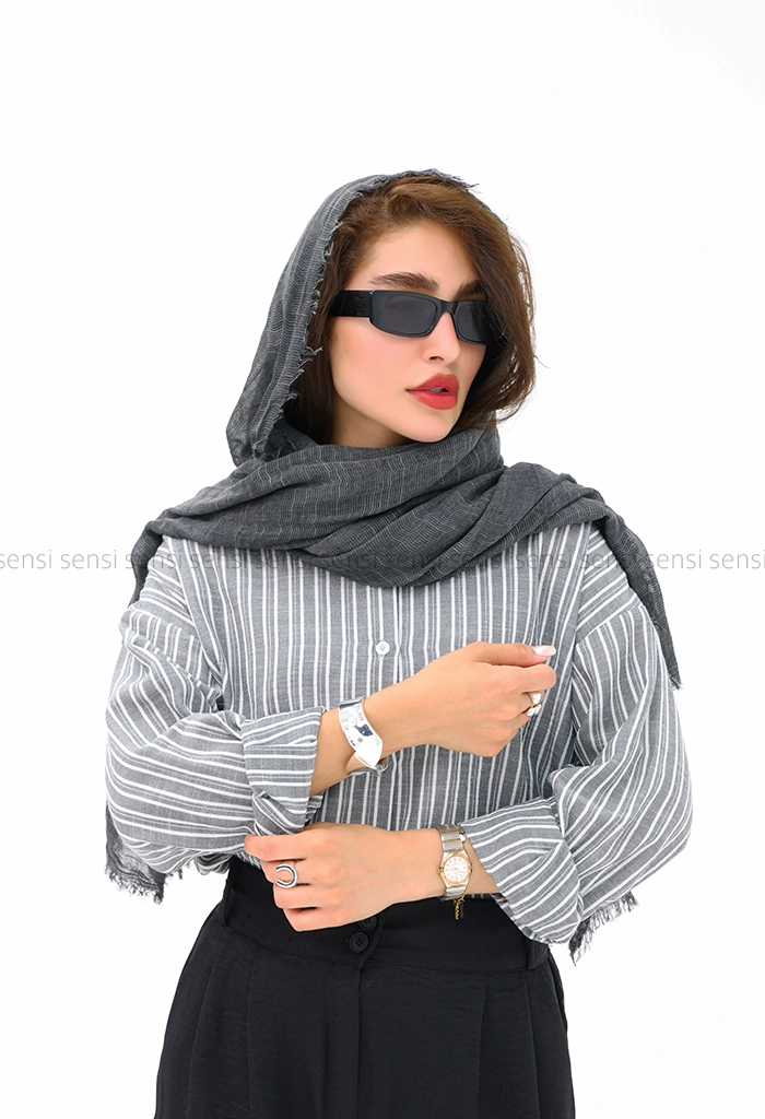 شومیز راه راه لینن