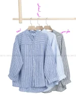 شومیز راه راه کد1002679