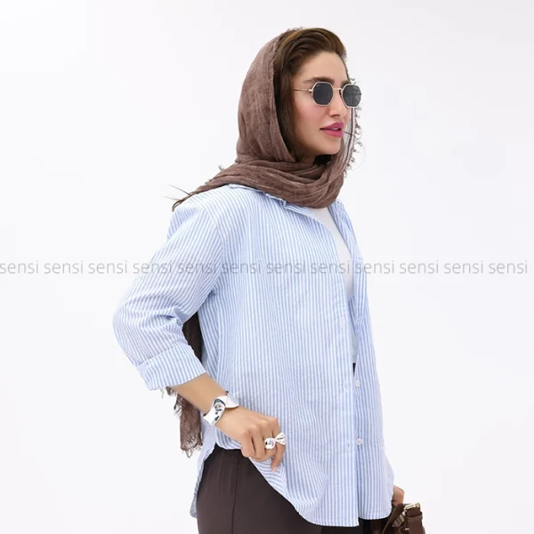شومیز راه راه کد1002681
