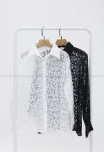 شومیز طرح دار شیشه ای