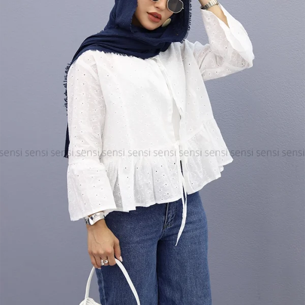 شومیز عروسکی خامه دوزی کد1002776