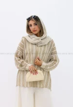 شومیز قلاب بافی کد1002625