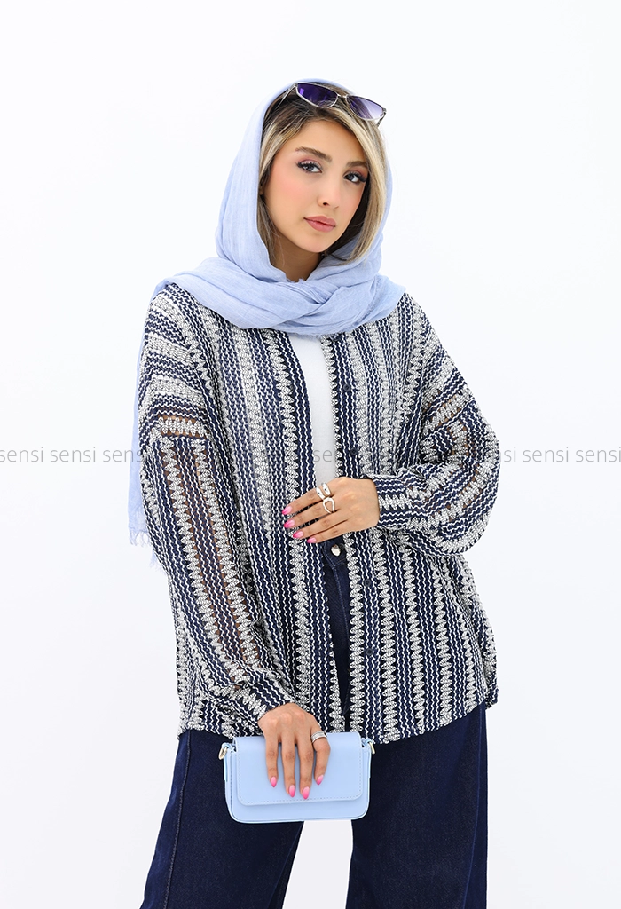 شومیز قلاب بافی کد1002625