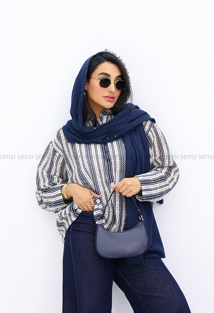 شومیز قلاب بافی کد1002631